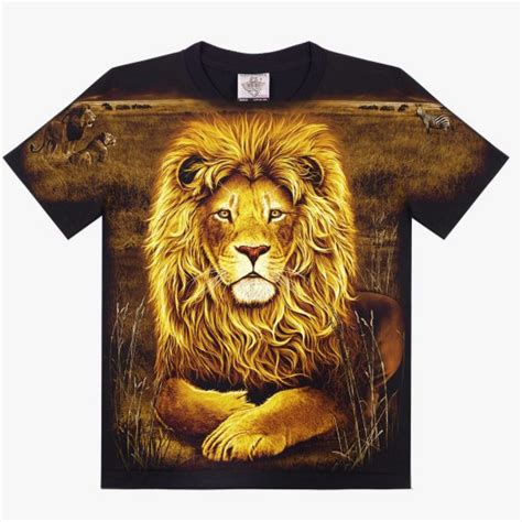 Lion Full Print- Black T-shirt-High Definition Design | Shop Today. Get it Tomorrow! | takealot.com