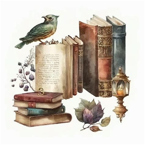 Premium AI Image | A watercolor painting of a book titled " the book of ...