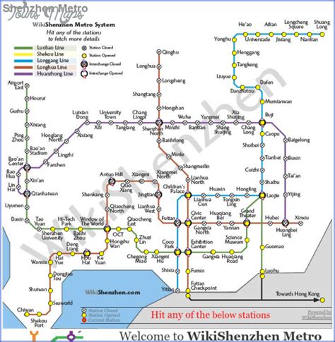 SHENZHEN SUBWAY MAP IN ENGLISH - ToursMaps.com