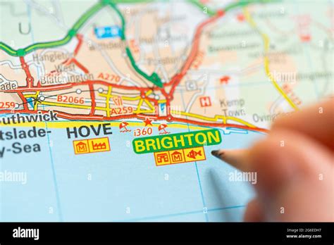 Map of brighton uk hi-res stock photography and images - Alamy