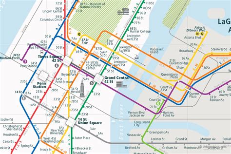 New York Rail Map - City route map, your offline travel guide