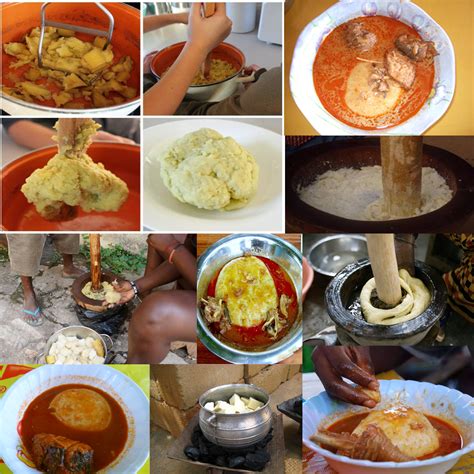 ALL AFRICAN DISHES: GHANA RECIPES (YAM FUFU WITH FRESH FISH SOUP)