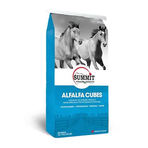 Alfalfa Cubes (Summit Forage Products) - Equine Nutrition Analysis ...