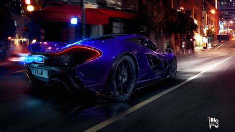 Mclaren P1 In Blue - Wallpaper, High Definition, High Quality, Widescreen