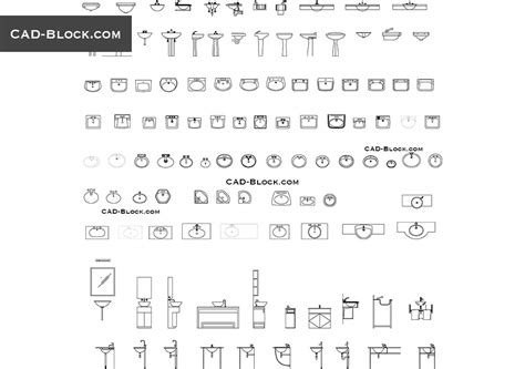 Ada Bathroom Sink Cad Block - Artcomcrea