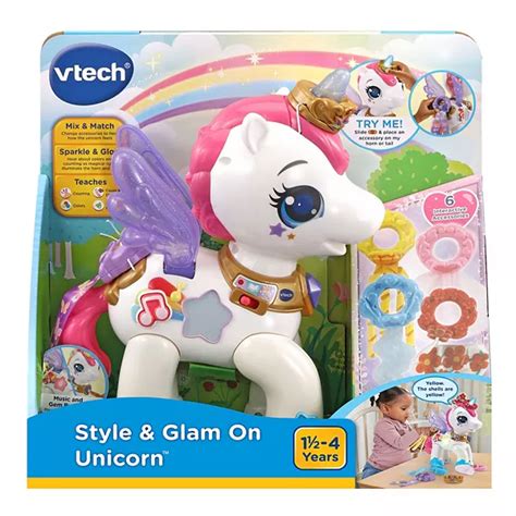 VTech Style & Glam On Unicorn With Accessories Toy