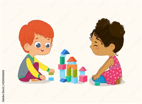 Preschool Kids Playing Clipart