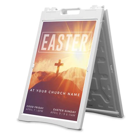 Easter Sunrise Cross Banner - Church Banners - Outreach Marketing