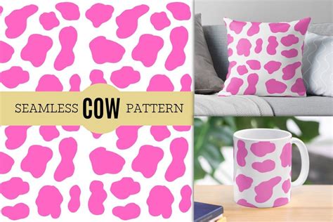 Pink Cow Seamless Pattern Graphic by Tota Designs · Creative Fabrica