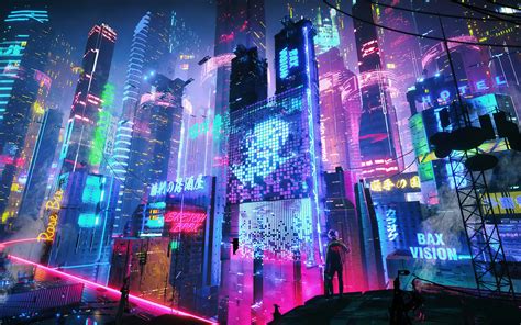 1920x1200 Colorful Neon City 4k 1080P Resolution ,HD 4k Wallpapers,Images,Backgrounds,Photos and ...