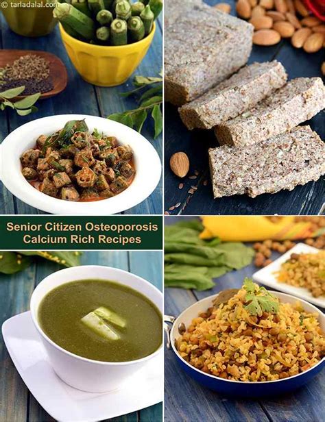 Osteoporosis Recipes, Healthy Senior Citizen Calcium Rich Recipes, Veg