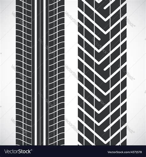 Tread pattern tyre Royalty Free Vector Image - VectorStock