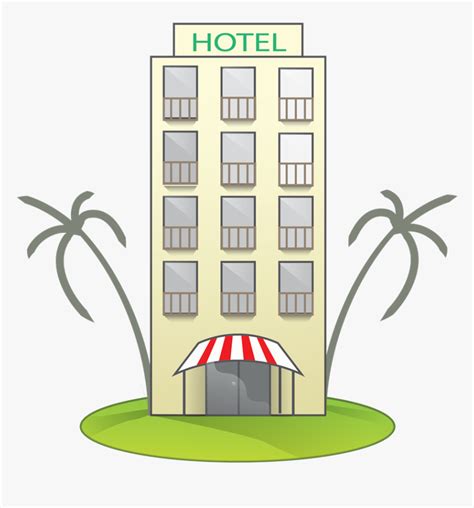 Best Hotel Clipart - Clip Art Hotel Cartoon, HD Png Download - kindpng