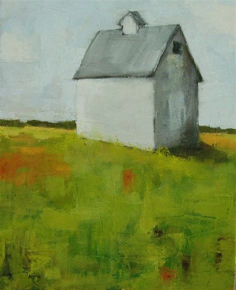 White Barn | White barn, Painting, Oil on canvas