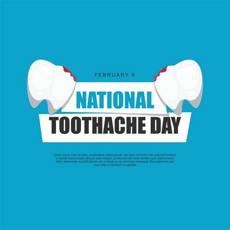 National Toothache Day background. 17396045 Vector Art at Vecteezy