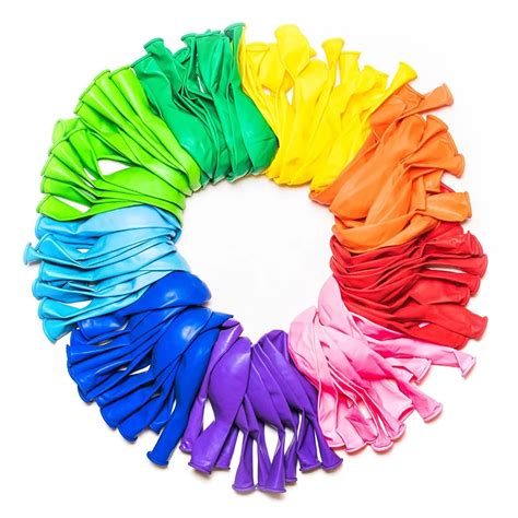 Aliexpress.com : Buy 100pcs 10 Inch Rainbow Assorted Colored Balloons Latex balloons Wedding ...