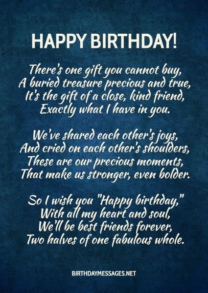 Special Friend Birthday Quotes Special Friend Happy Birthday Poems For Best Friend - Best Event ...