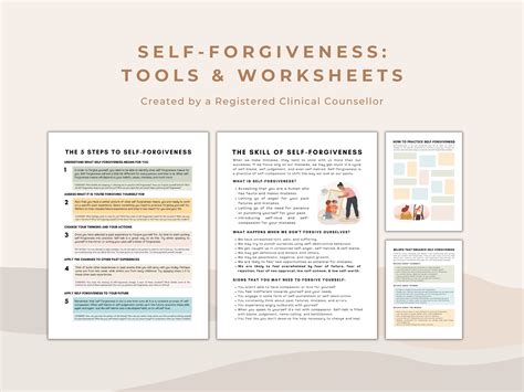 Self-forgiveness worksheets – LightandSaltDesign - Worksheets Library