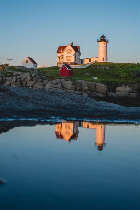 Sunset At The Nubble Lighthouse | York, ME - Live Lovely Photography