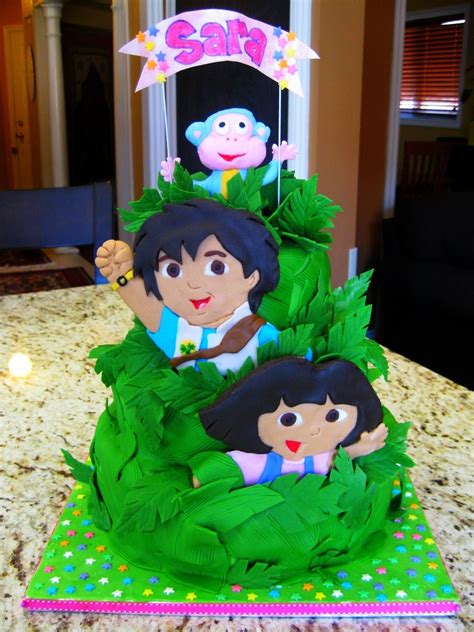 Dora & Diego Birthday Cake - CakeCentral.com