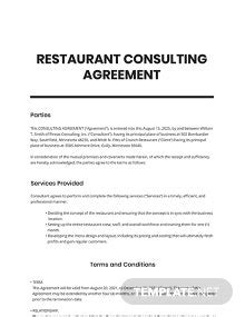 Restaurant Consulting Proposal Template - Word (DOC) | Google Docs ...