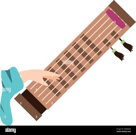 hand with musical instrument gayageum Stock Vector Image & Art - Alamy