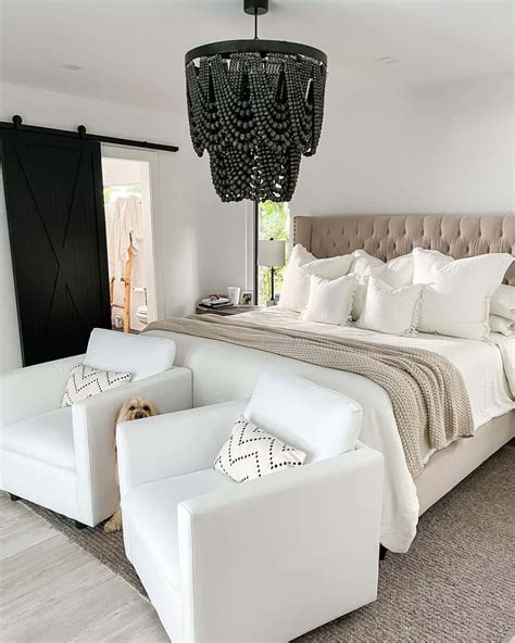 White, Beige, and Black Bedroom Ideas for Couples - Soul & Lane