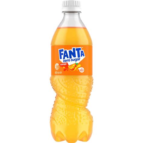 Fanta Orange Zero Sugar Soft Drink Bottles 600ml | Woolworths