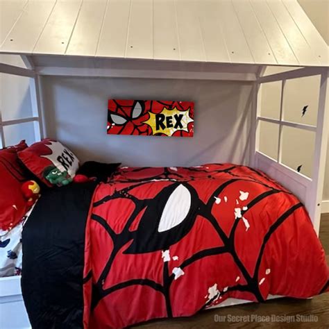 Boys Superhero Bedding Kids Bedding Kids Bedroom Comic Book - Etsy