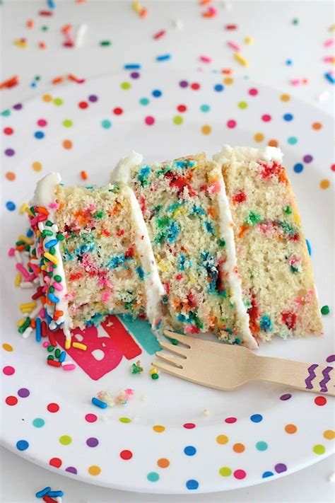 Naked Confetti Cake - The BakerMama