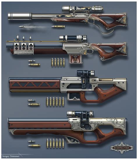 ArtStation - REMINGTIME weapon, Sergey Tsimmer | Weapon | Pinterest | Artworks, Steam punk and ...