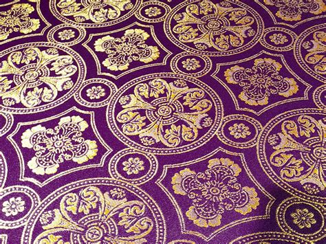 Byzantine Pattern Fabric, Liturgical All Colors, Vestment Fabric ...