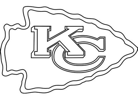 Logo Kansas City Chiefs Coloring Page - Free Printable Coloring Pages for Kids