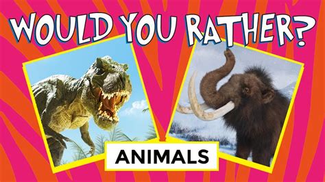 Would You Rather: 10 tough animal questions | Explore | Awesome ...