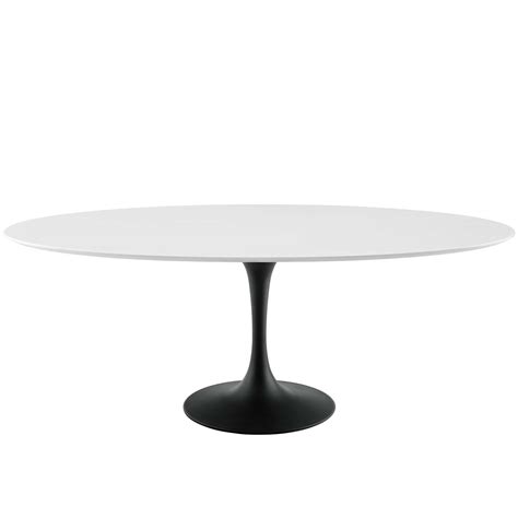 78" Oval Wood Dining Table, Black White - Walmart.com - Walmart.com