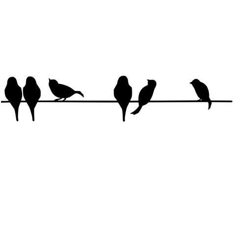 Birds On Branch Silhouette at GetDrawings | Free download