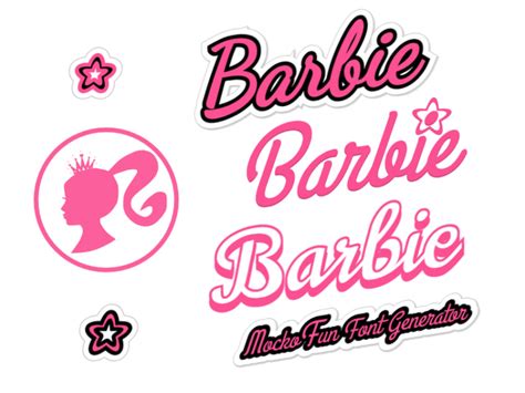 Font Printable Barbie Letters