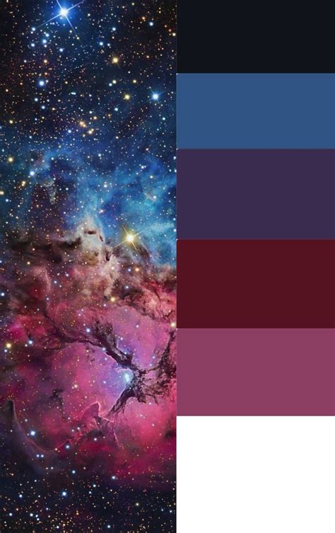 Nebula Color Pallet | Galaxy colors, Color palette challenge, Color schemes