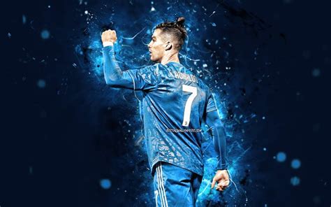 Download wallpapers 4k, Cristiano Ronaldo, back view, 2020, Juventus FC, CR7, blue uniform ...