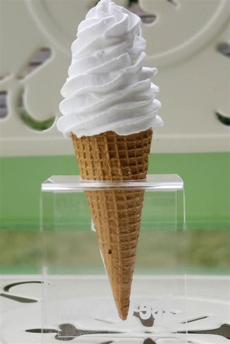 Fake Vanilla Ice Cream Cone. Soft Serve Vanilla Cone. Photo - Etsy.de