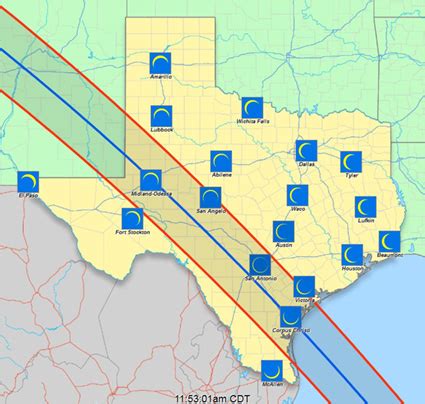 Texas Eclipse viewing information for the annular eclipse of October 14, 2023 | eclipse2024.org