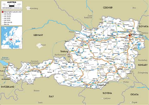 Austria Map / Map Of Austria Showing The Study Areas Main Rivers And Cities And Download ...