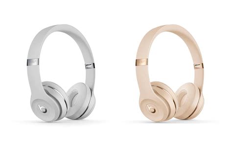 Beats By Dre Headphones in Satin Silver and Gold | HYPEBAE