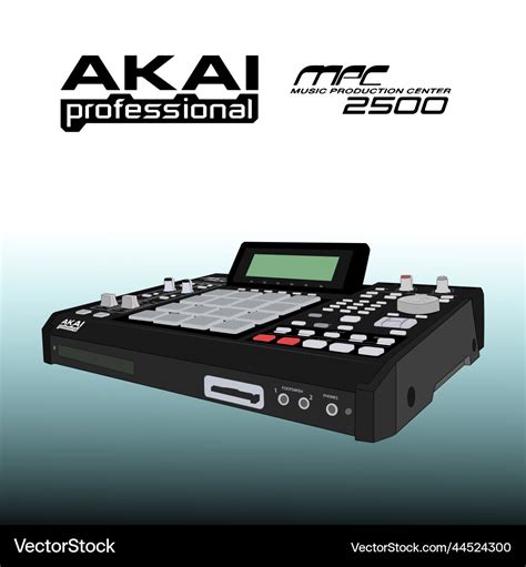 Akai mpc2500 Royalty Free Vector Image - VectorStock