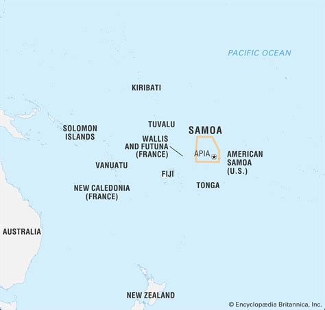 Location Of Samoa On World Map – The World Map