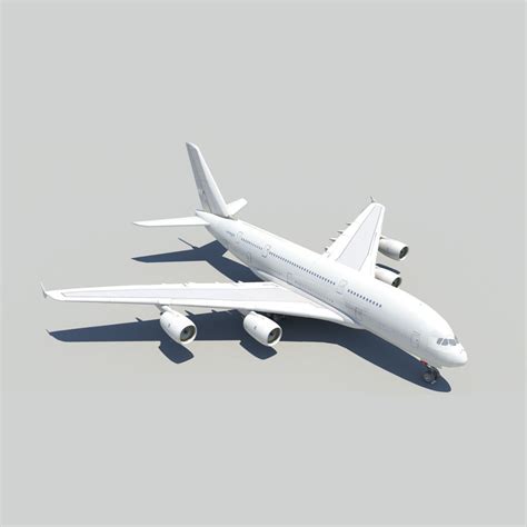 3D asset Airbus A380 with landing gear | CGTrader