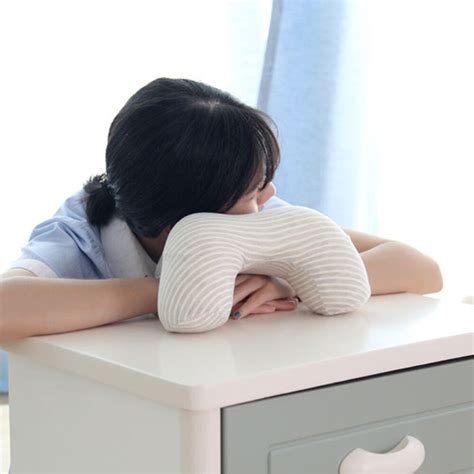 Memory Foam Nap Head Neck Pillow Cervical Nap Sleep Pillow Office Table School Desk Cushion Slow ...