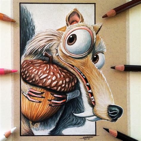 Scrat Drawing - Ice Age Fan Art by LethalChris on DeviantArt