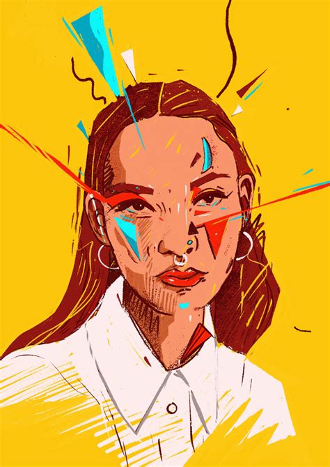 Illustrated portraits - New style on Behance in 2021 | Cartoon art ...