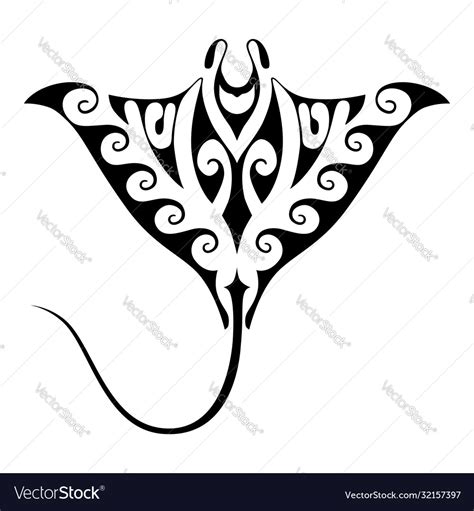 Manta ray Royalty Free Vector Image - VectorStock